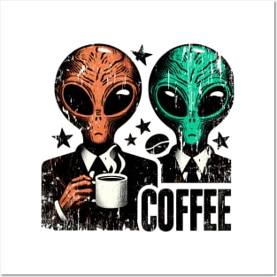 Alien coffee Posters and Art